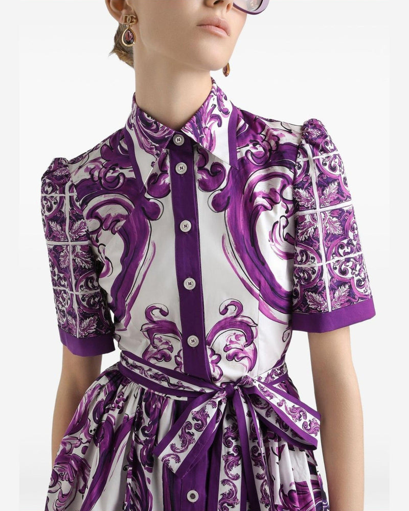 Dolce & Gabbana Purple Dress Glam Steals