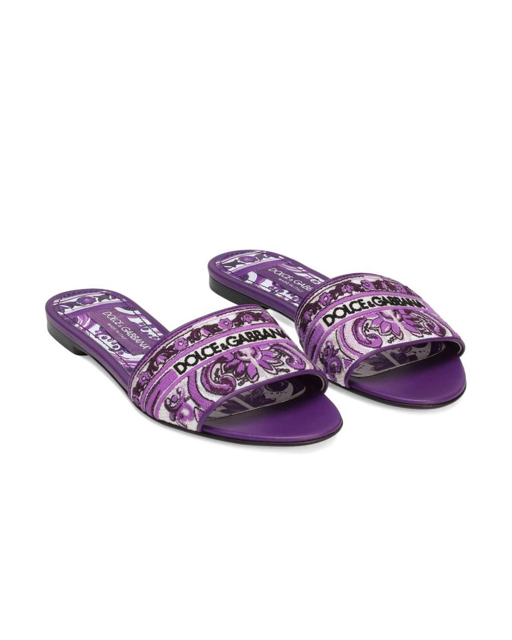 Dolce & Gabbana Purple Sandals Glam Steals