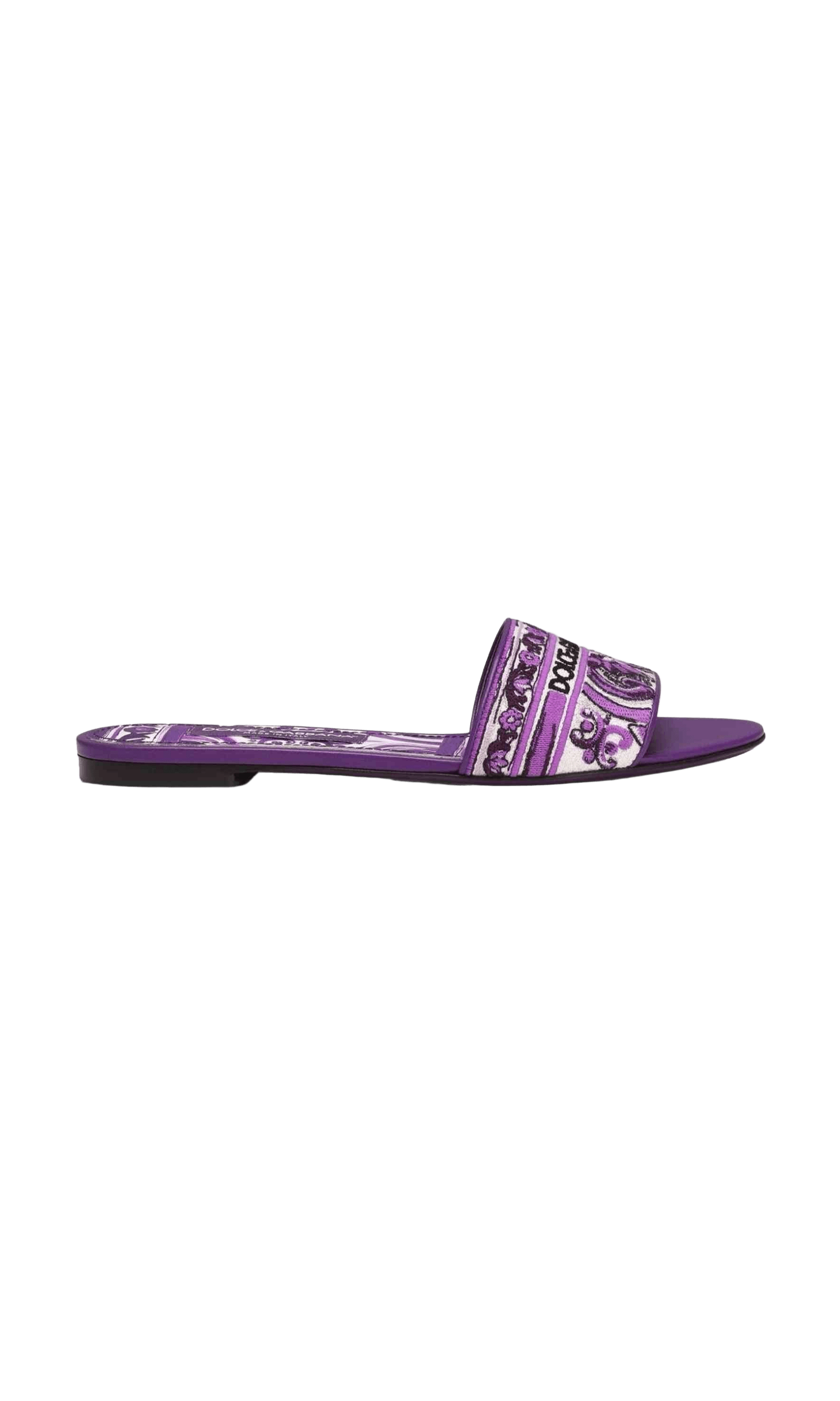 Dolce & Gabbana Purple Sandals Glam Steals