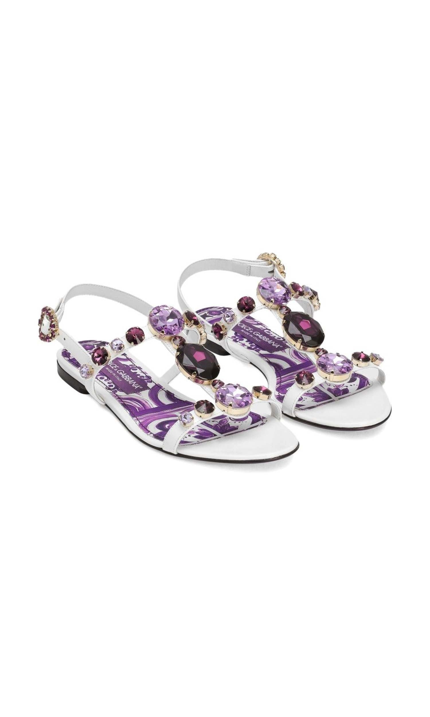 Dolce & Gabbana Purple Sandals Glam Steals