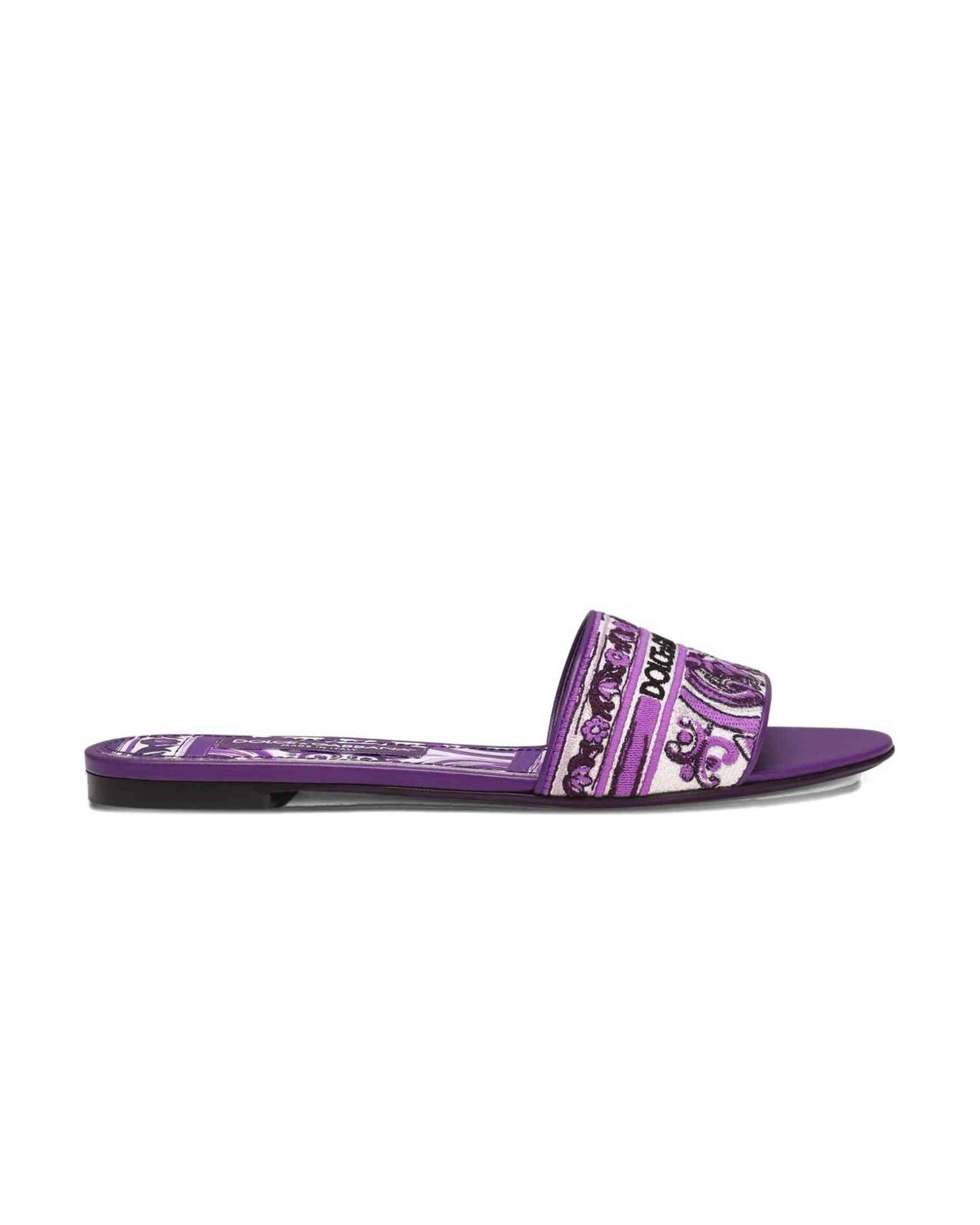 Dolce & Gabbana Purple Sandals Glam Steals