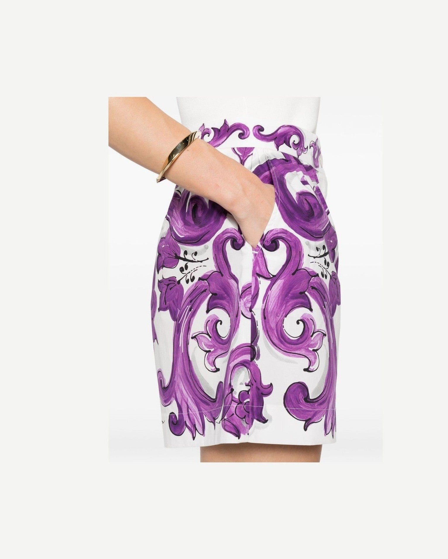 Dolce & Gabbana Purple Shorts Glam Steals