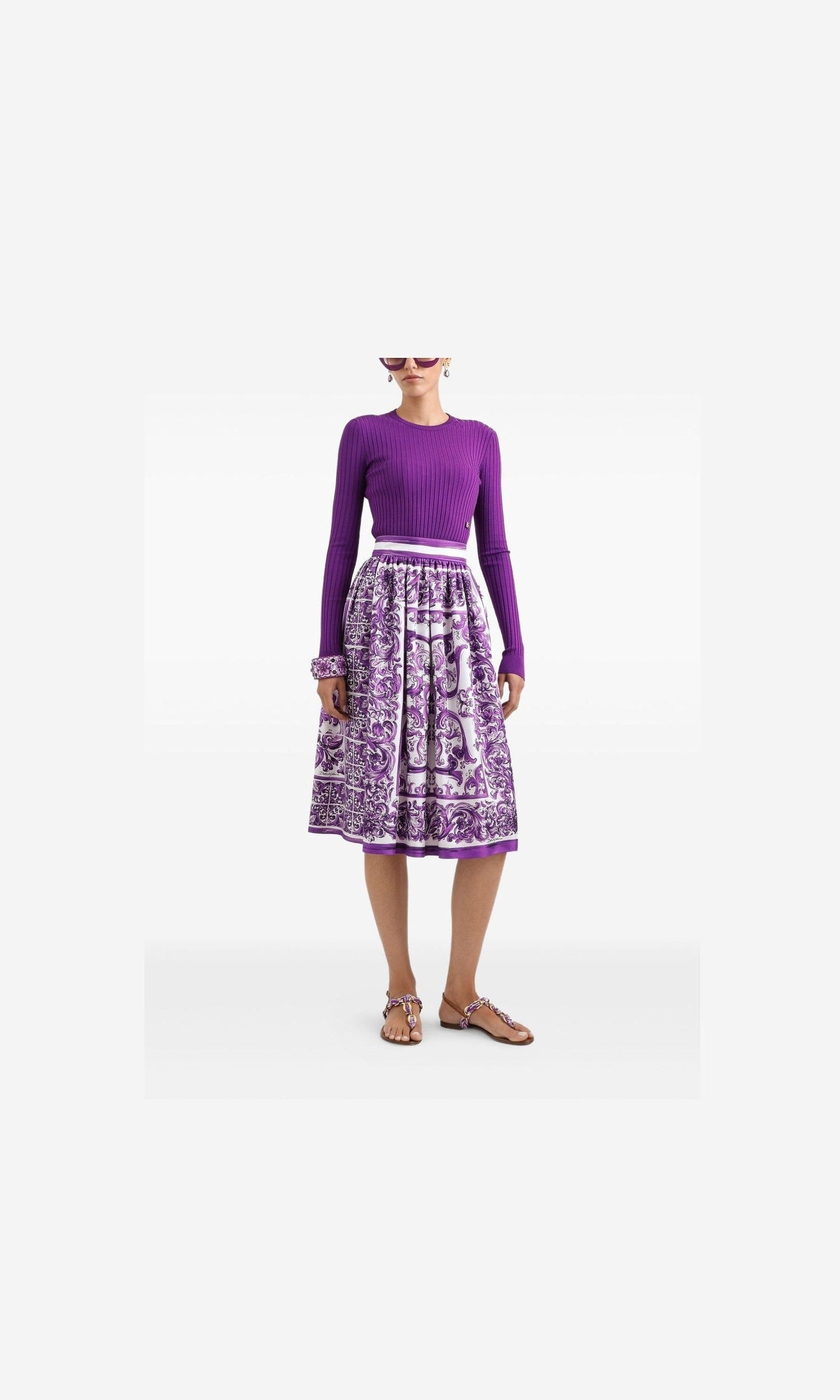 Dolce & Gabbana Purple Skirt Glam Steals