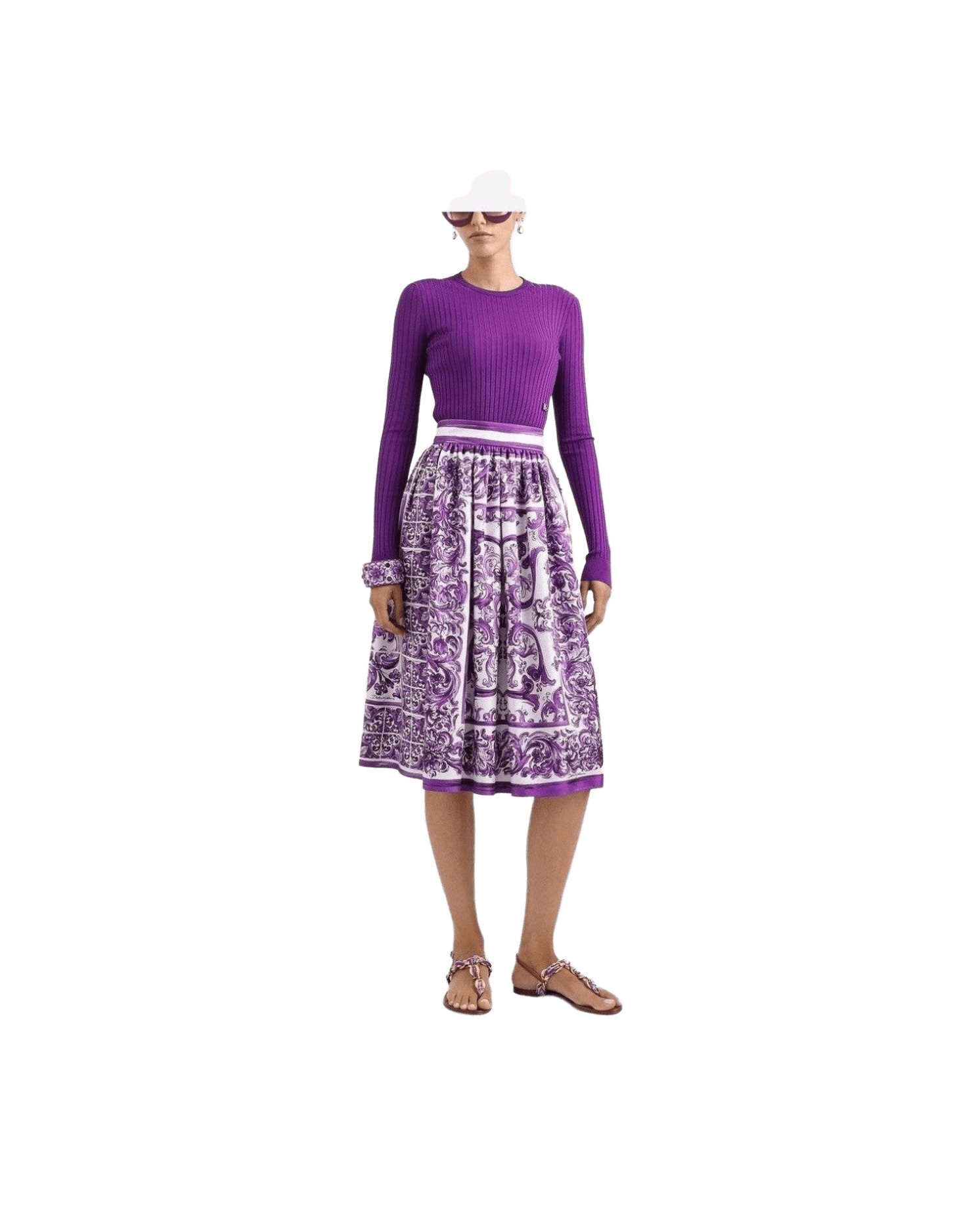 Dolce & Gabbana Purple Skirt Glam Steals