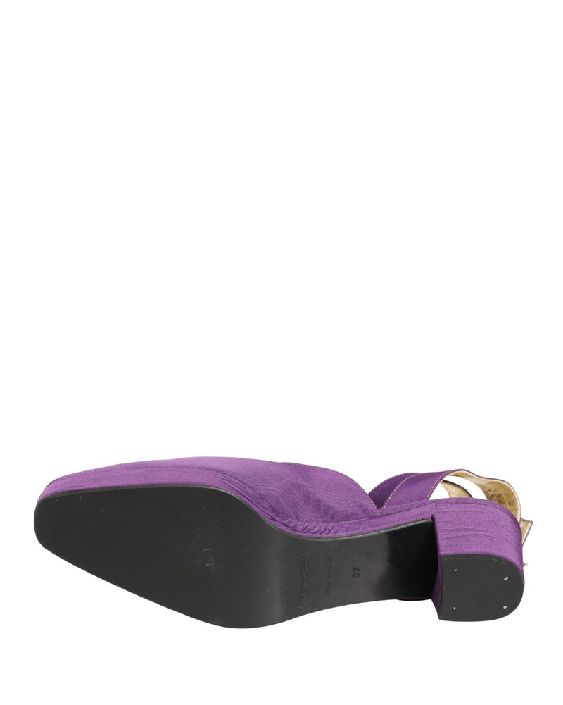 Dolce & Gabbana Purple Suede Sandals Shoes Glam Steals