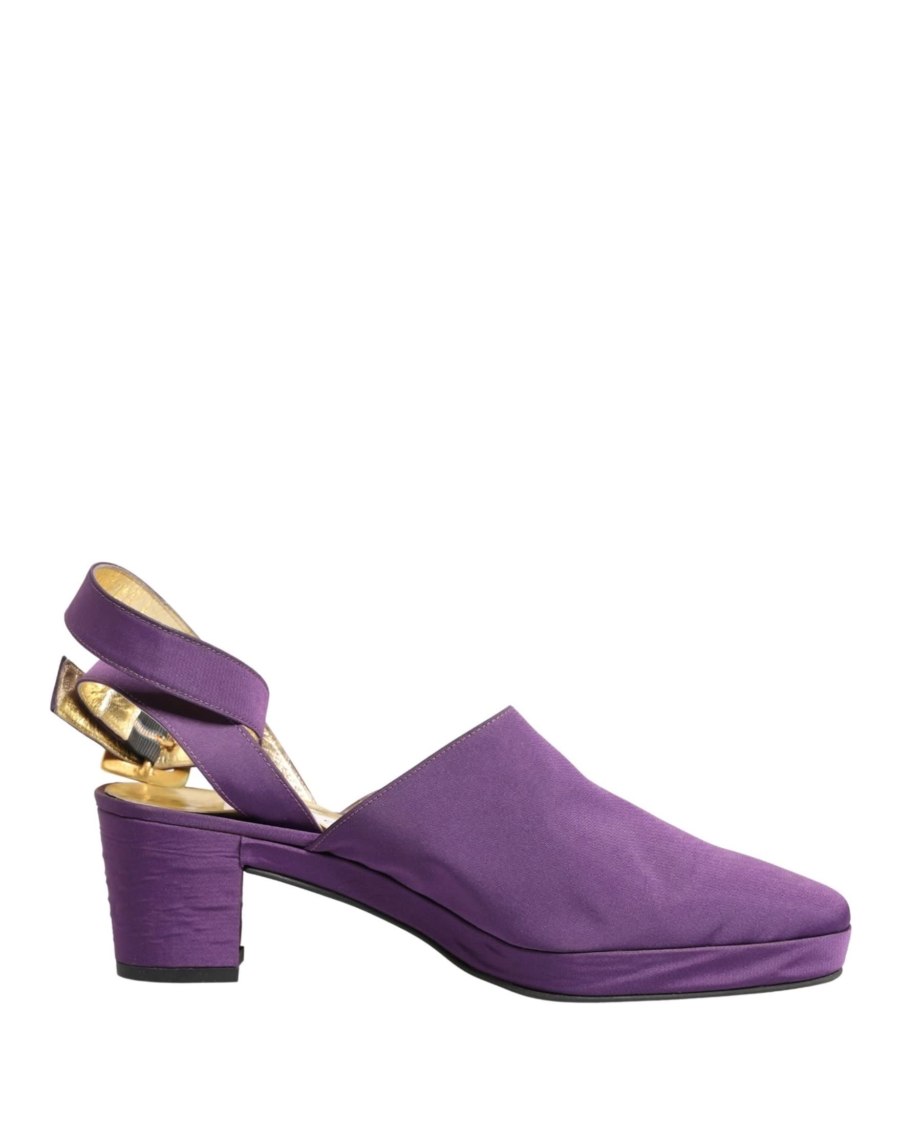 Dolce & Gabbana Purple Suede Sandals Shoes Glam Steals