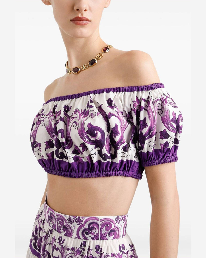 Dolce & Gabbana Purple Top Glam Steals