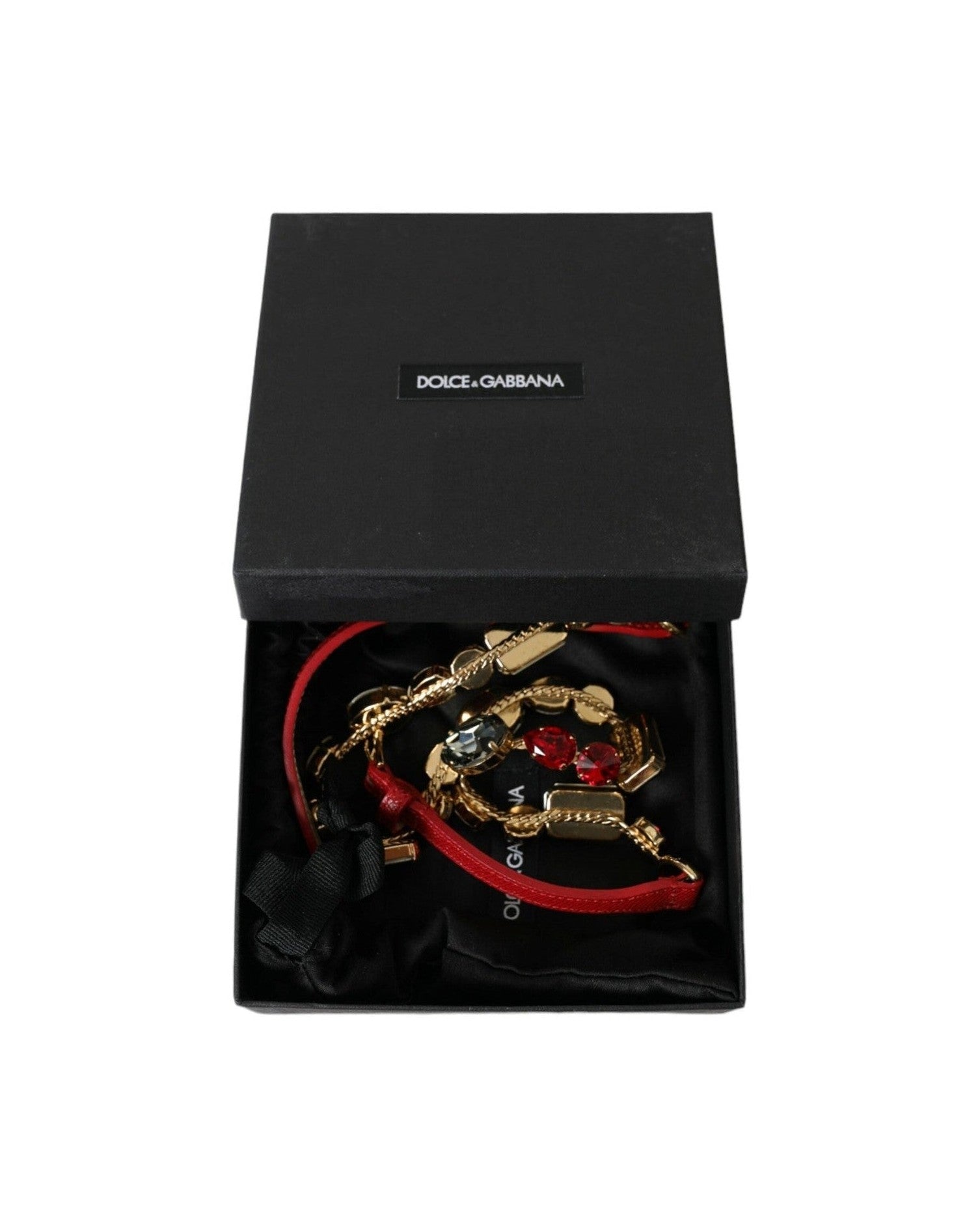 Dolce & Gabbana Radiant Crystal Buckle Waist Red Belt Glam Steals