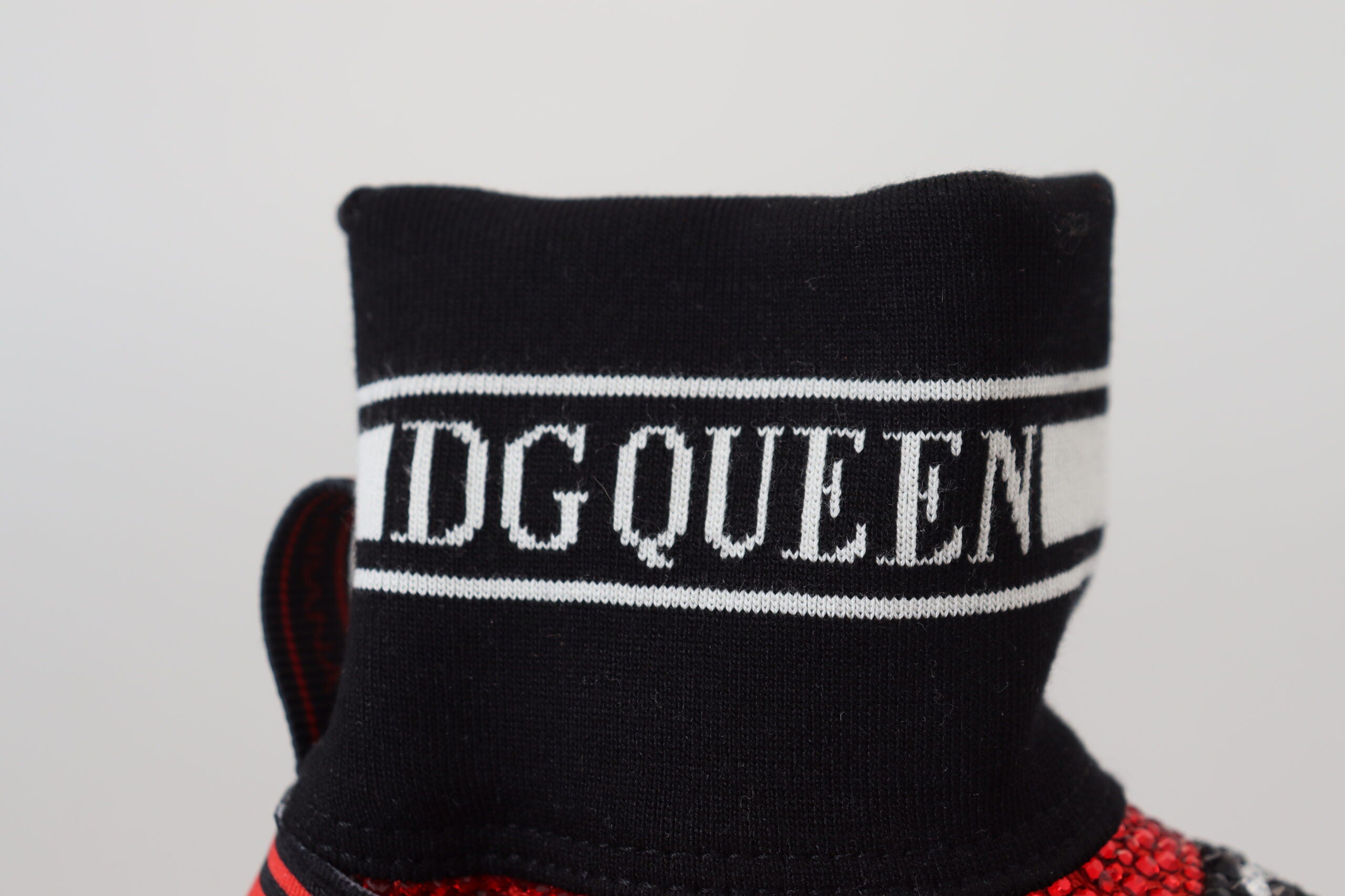 Dolce & Gabbana Red Bling Sorrento Sneakers Socks Shoes Glam Steals