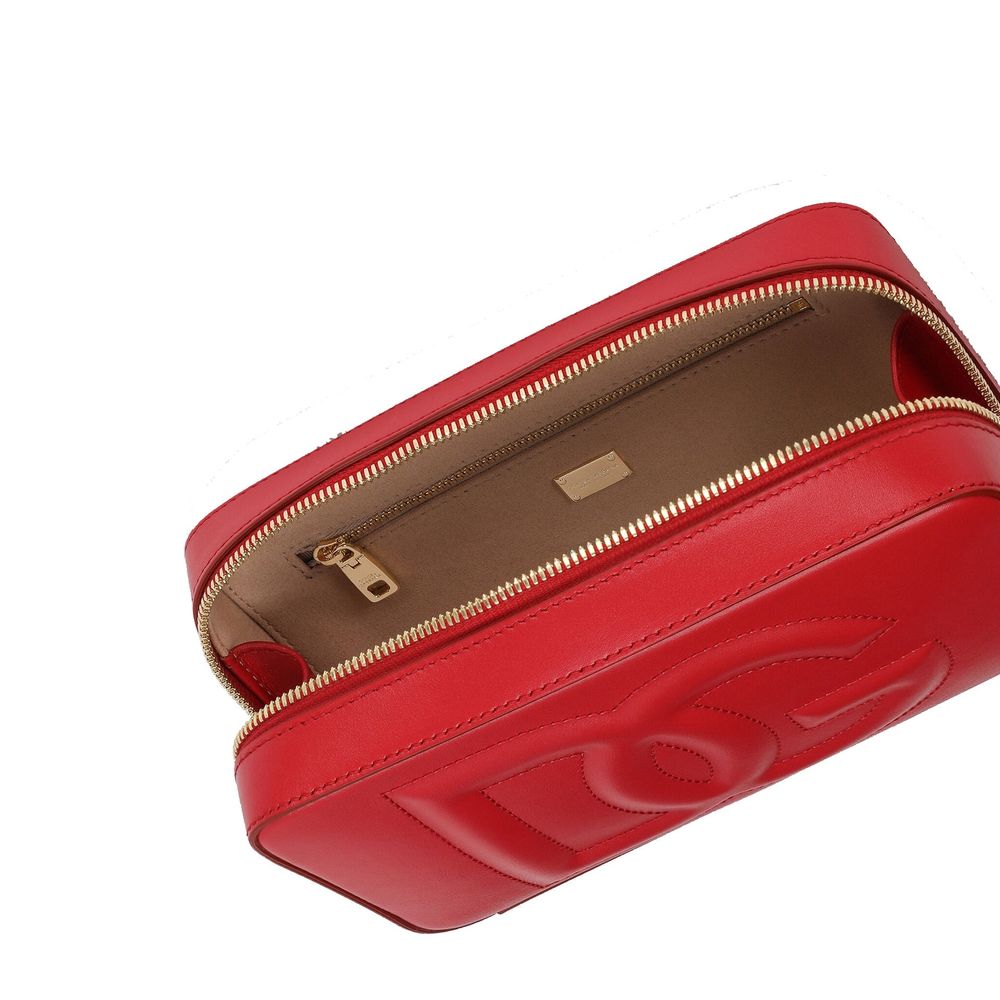 Dolce & Gabbana Red Calfskin Crossbody Bag Glam Steals