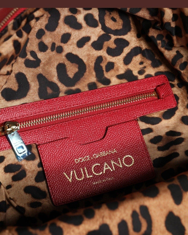 Dolce & Gabbana Red #Dgfamily Vulcano Embellishment Backpack Bag Glam Steals