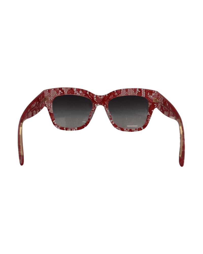 Dolce & Red Gabbana Lace And Acetate Rectangle Shades Dg4231f Sunglasses Glam Steals