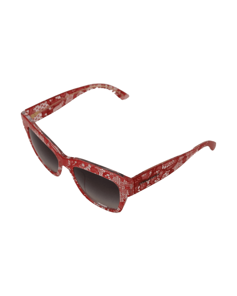 Dolce & Red Gabbana Lace And Acetate Rectangle Shades Dg4231f Sunglasses Glam Steals