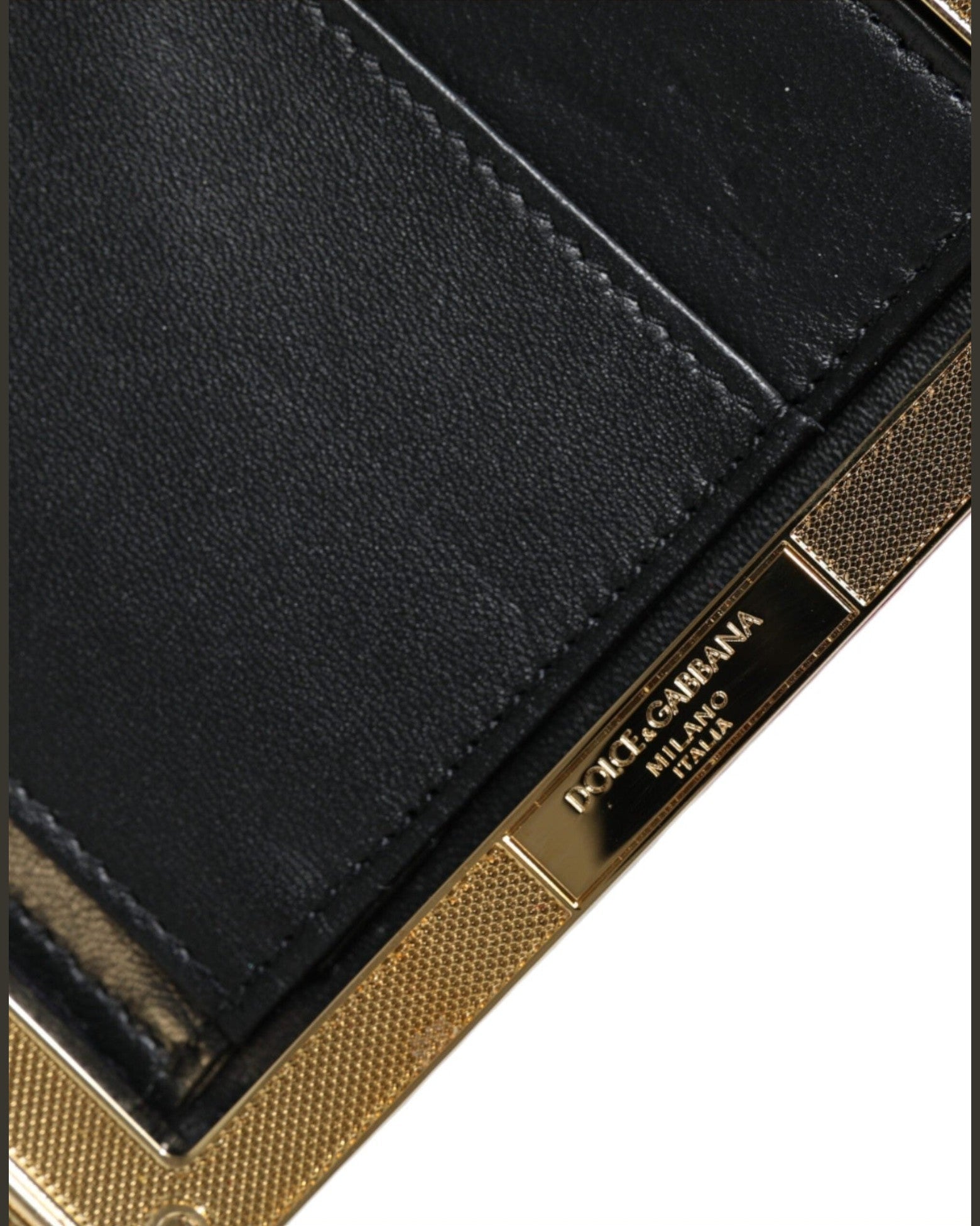 Dolce & Gabbana Velvet Frame Clutch Evening Party Purse Red Gold Bag Glam Steals