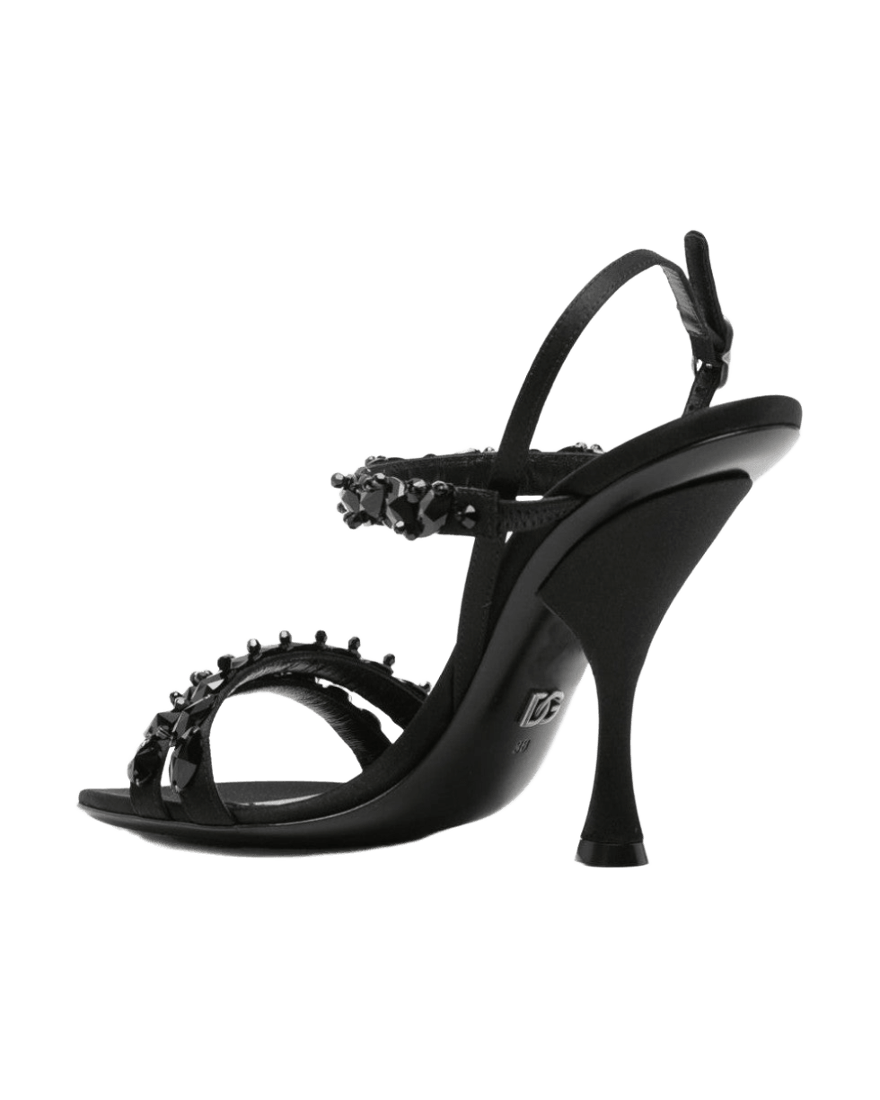 Dolce & Gabbana Sandals Black Glam Steals