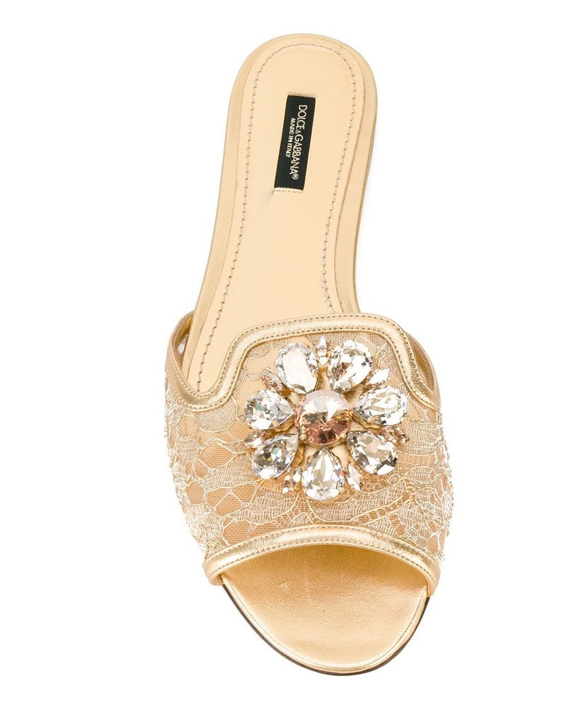 Dolce & Gabbana Sandals Golden Glam Steals