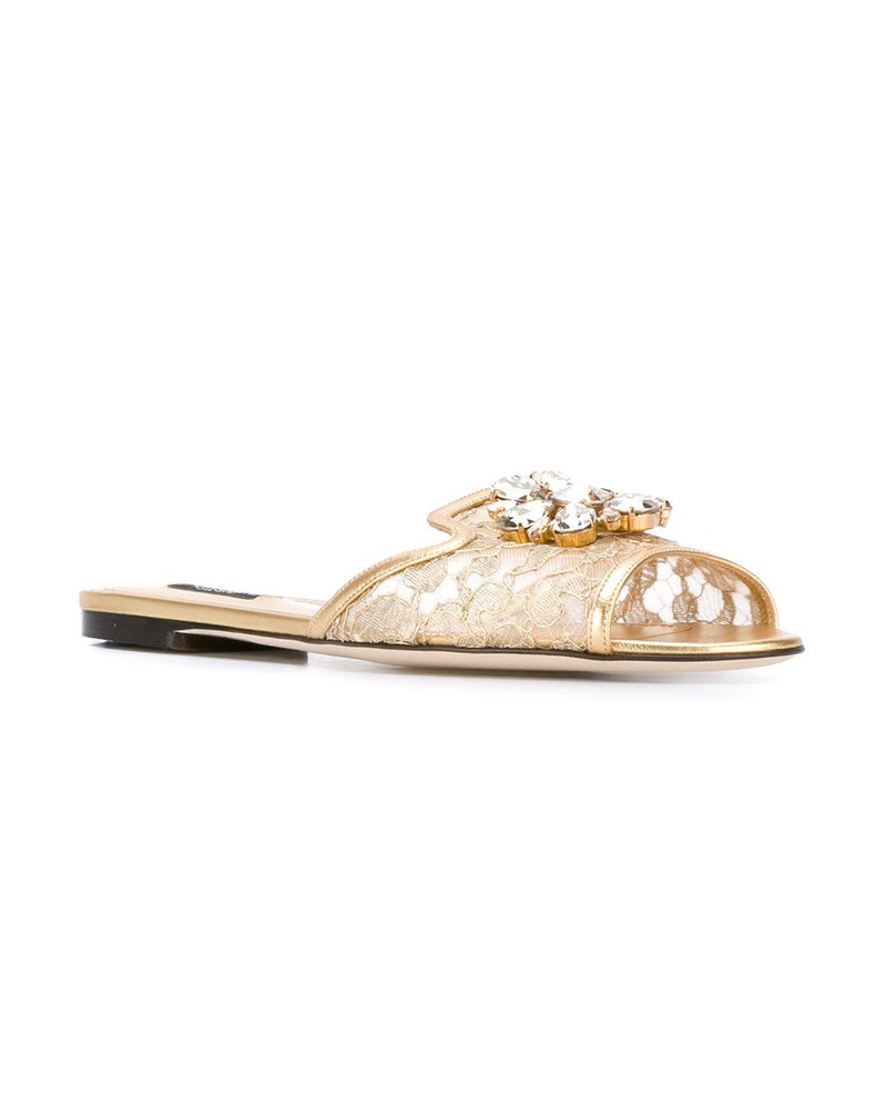 Dolce & Gabbana Sandals Golden Glam Steals