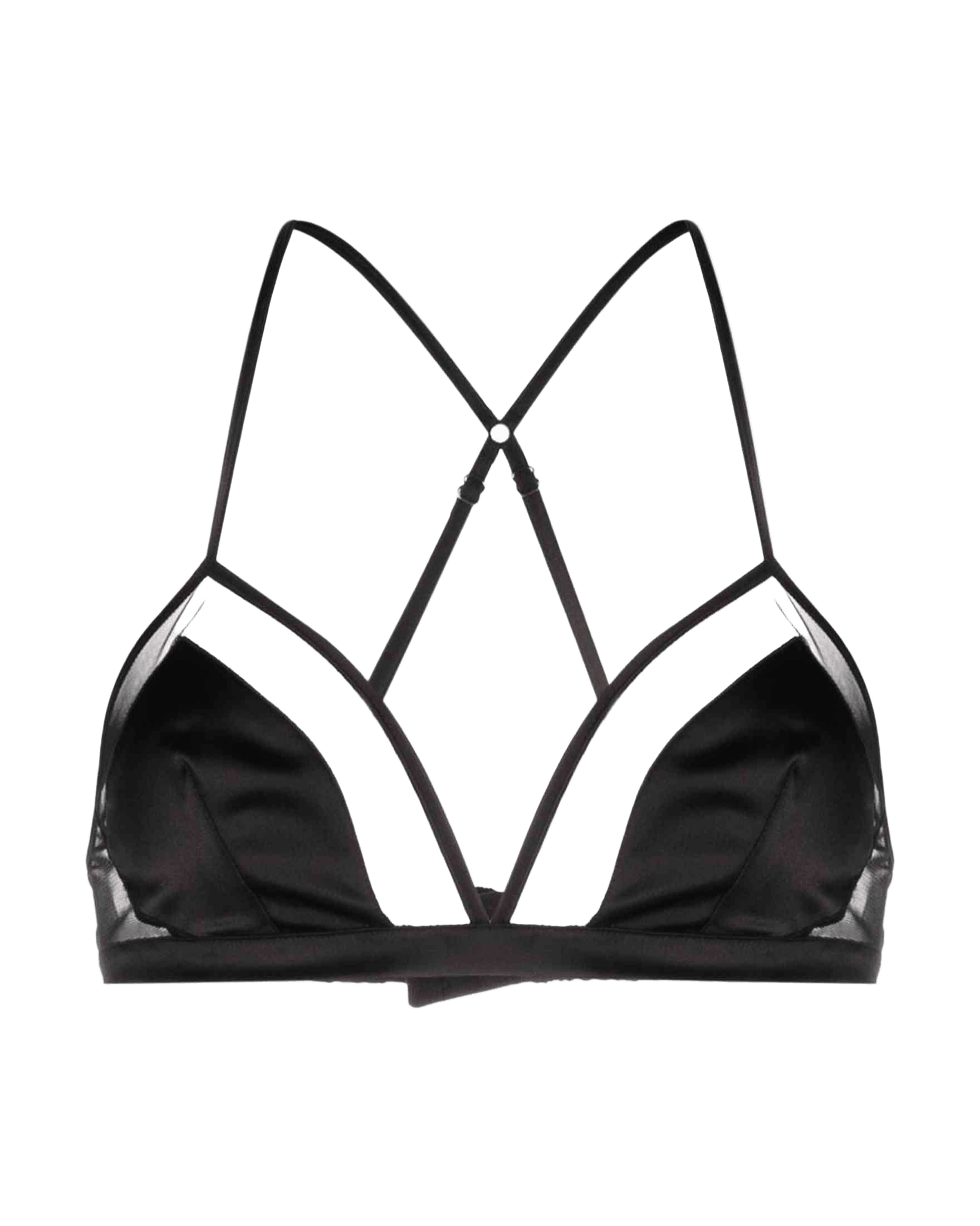 Dolce & Gabbana Satin Panelled Tulle Bra Glam Steals