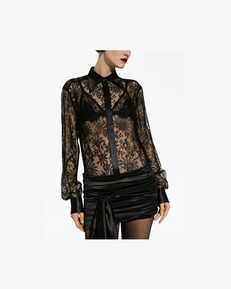 Dolce & Gabbana Semi Transparent Shirt Glam Steals