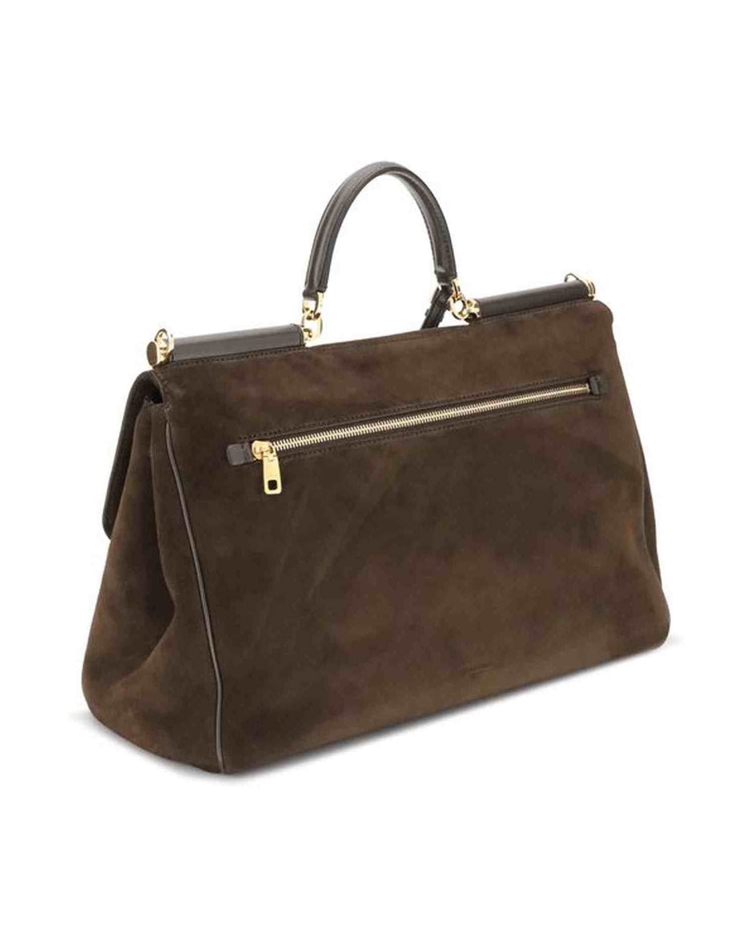 Dolce & Gabbana Sicily Suede Handbag Glam Steals