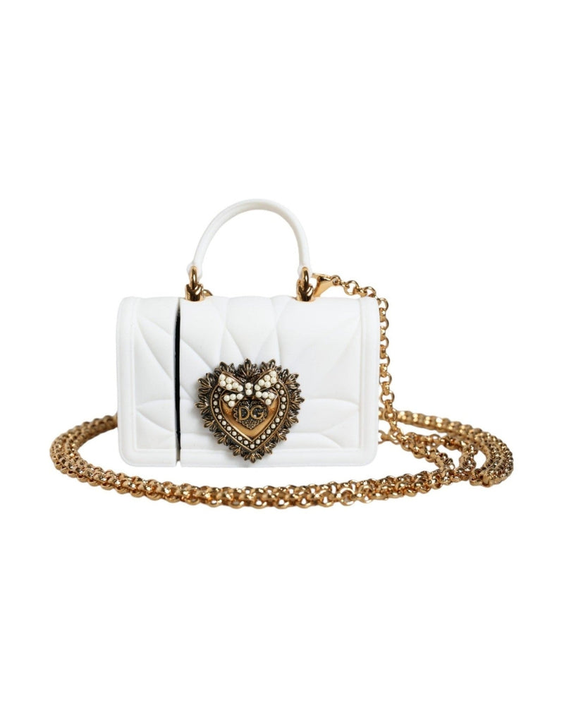 Dolce & Gabbana Silicone Devotion Heart Cover Hand Bag Airpod White Case Glam Steals