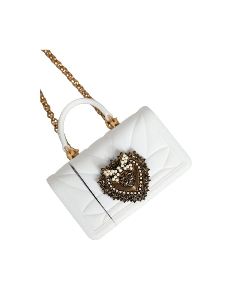 Dolce & Gabbana Silicone Devotion Heart Cover Hand Bag Airpod White Case Glam Steals