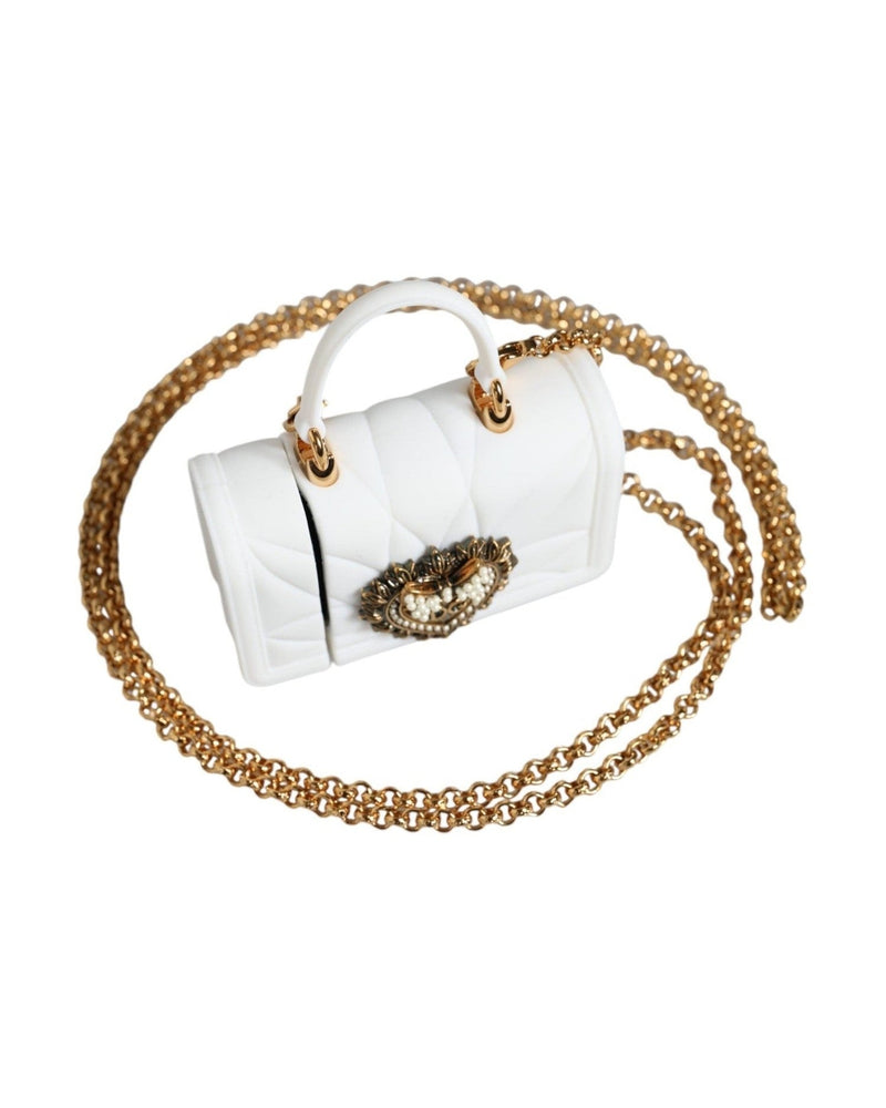 Dolce & Gabbana Silicone Devotion Heart Cover Hand Bag Airpod White Case Glam Steals