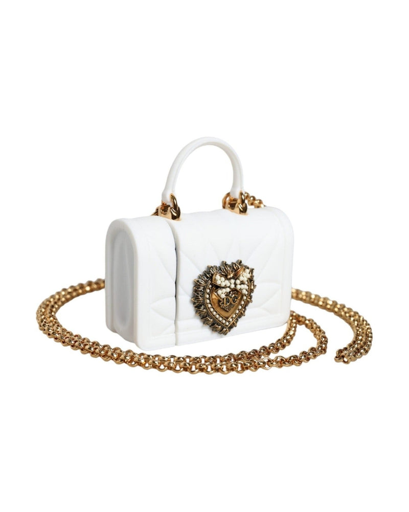 Dolce & Gabbana Silicone Devotion Heart Cover Hand Bag Airpod White Case Glam Steals