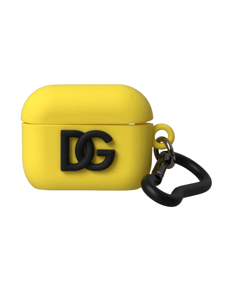 Dolce & Yellow Gabbana Silicone Logo Embossed Airpods Case Glam Steals