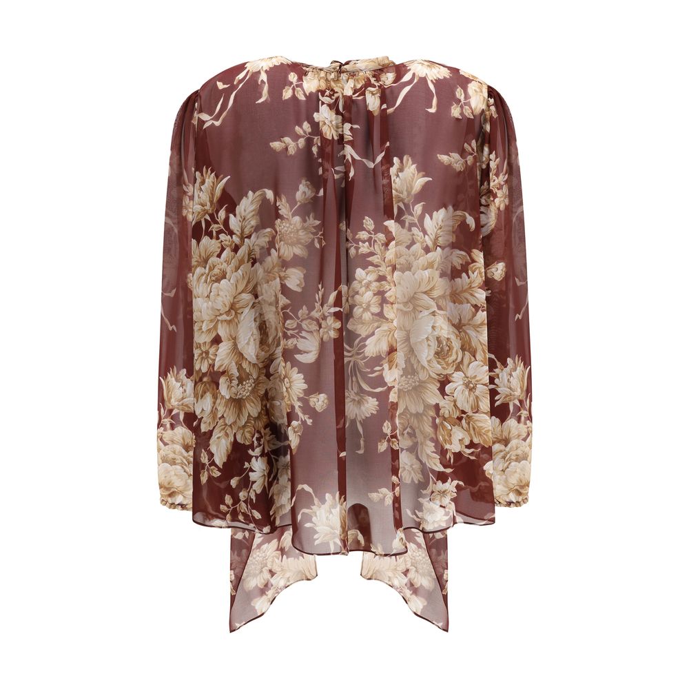 Dolce & Gabbana Silk Chiffon Floral Shirt Glam Steals