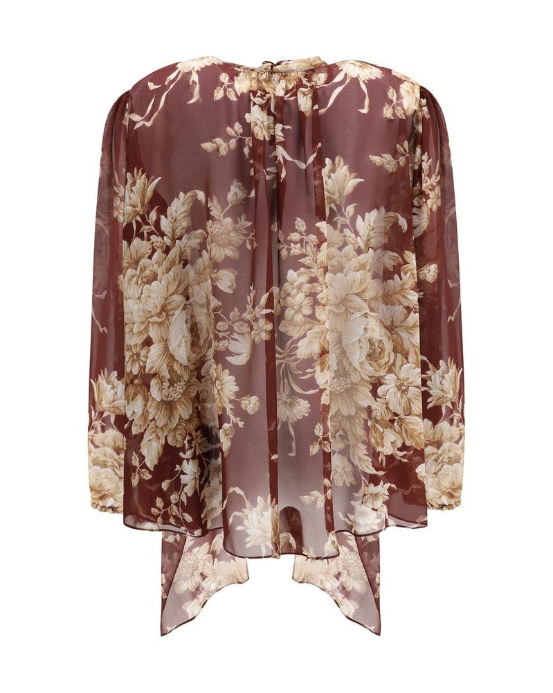 Dolce & Gabbana Silk Chiffon Floral Shirt Glam Steals
