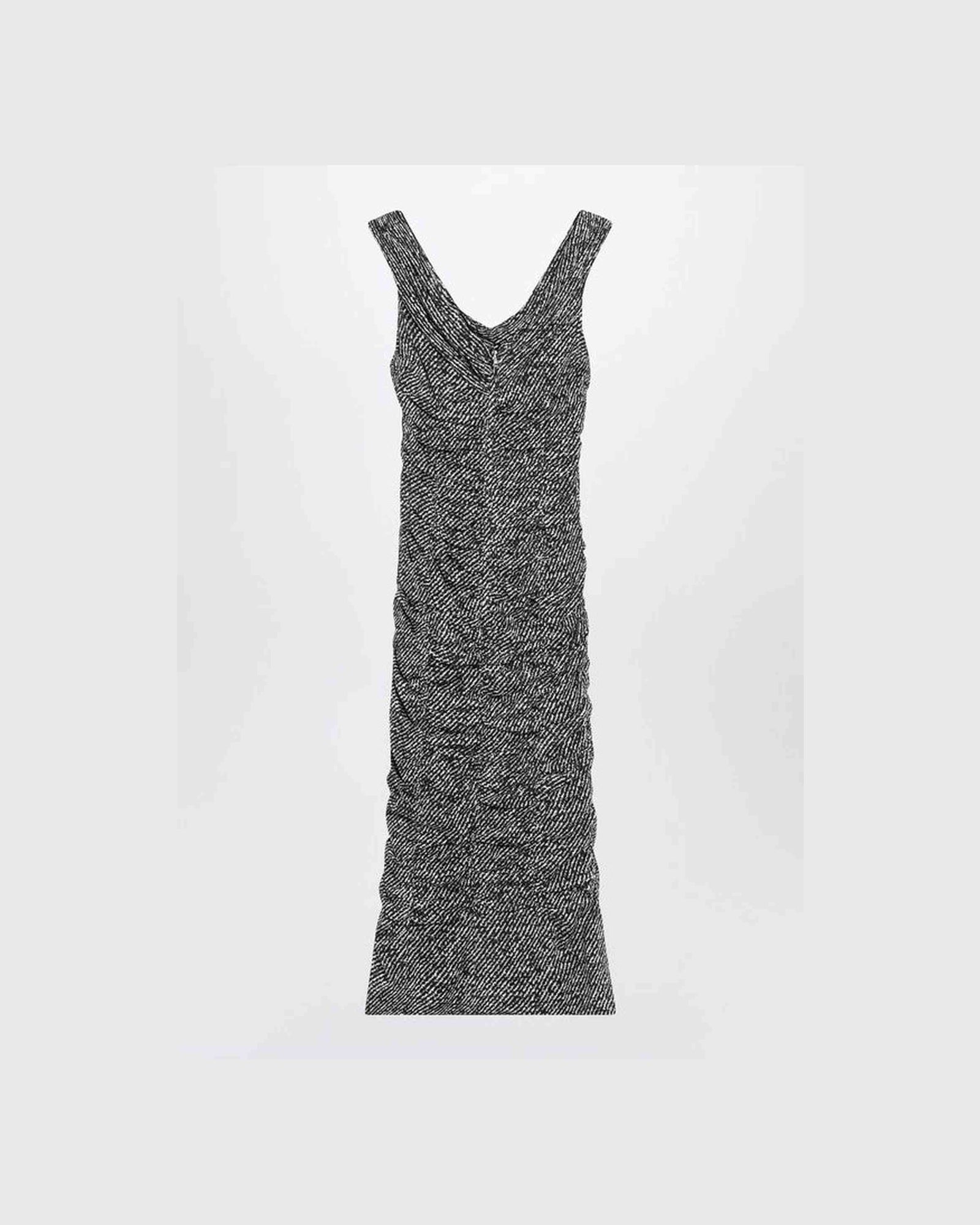 Dolce & Gabbana Silk Diagonal Print Dress in Blend Glam Steals