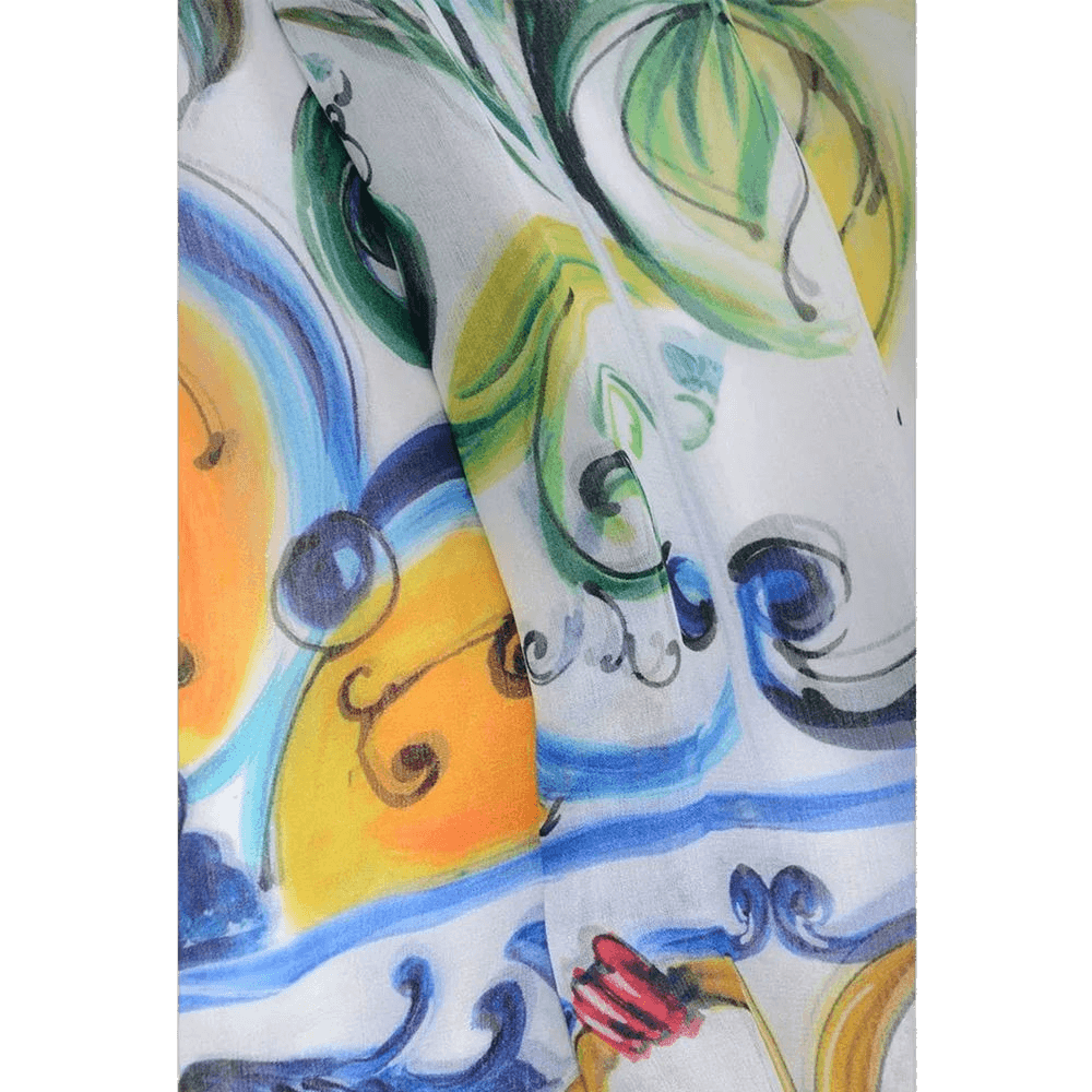 Dolce & Gabbana Silk Maiolica Dress Glam Steals