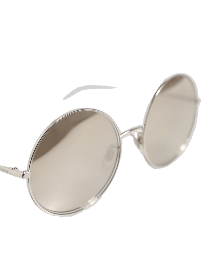 Dolce & Silver Gabbana Dg2215k Metal Round Shades Eyewear Sunglasses Glam Steals