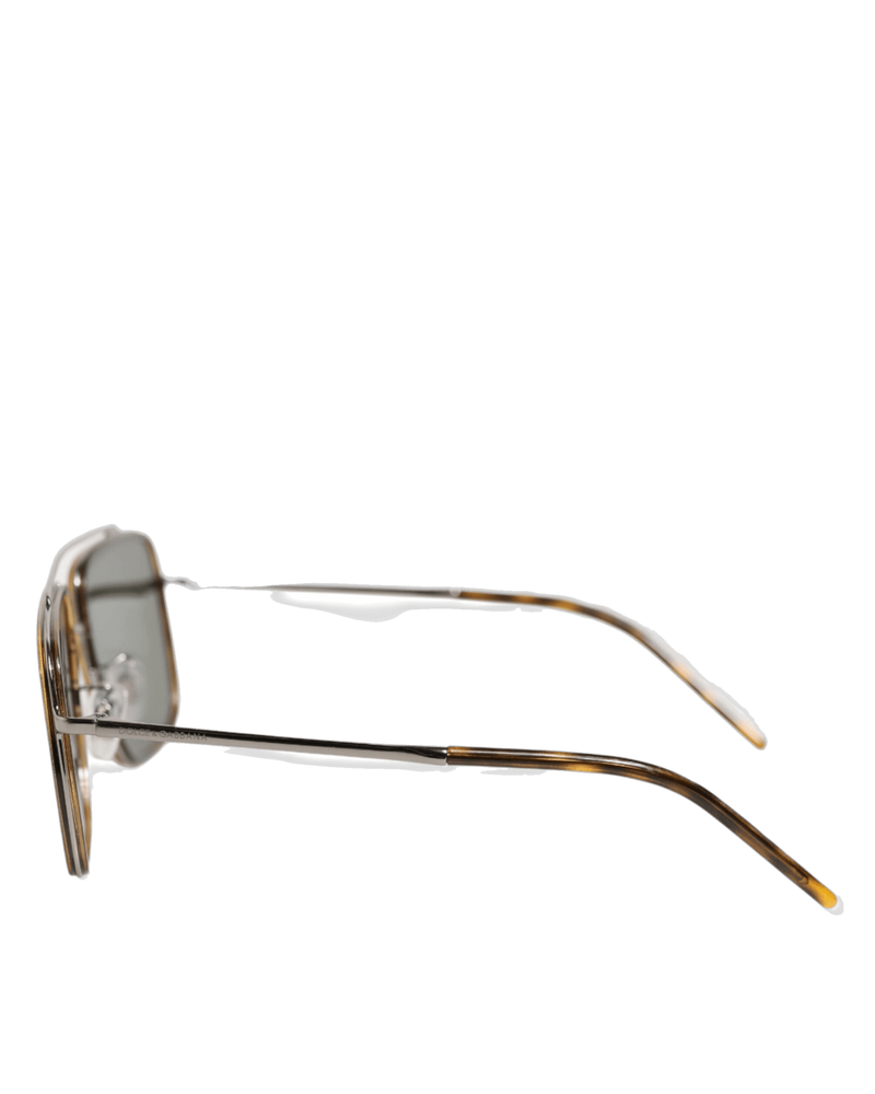 Dolce & Silver Gabbana Metal Frame Polarized Navigator Sunglasses Glam Steals