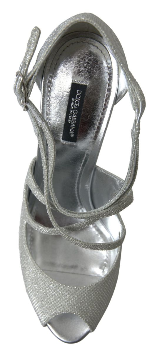 Dolce & Gabbana Silver Shimmers Heel Glam Steals