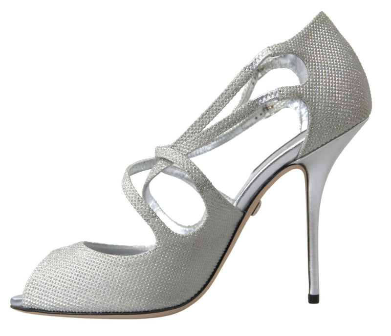 Dolce & Gabbana Silver Shimmers Heel Glam Steals