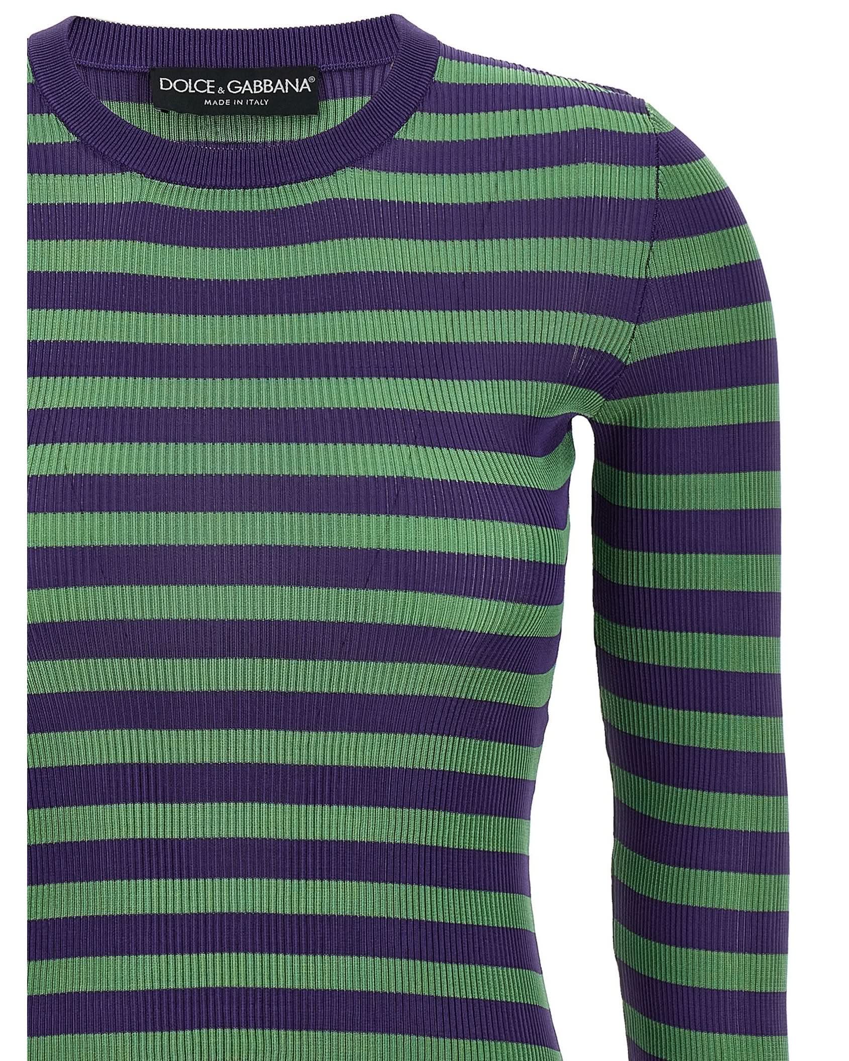 Dolce & Gabbana Striped Viscose Sweater Glam Steals