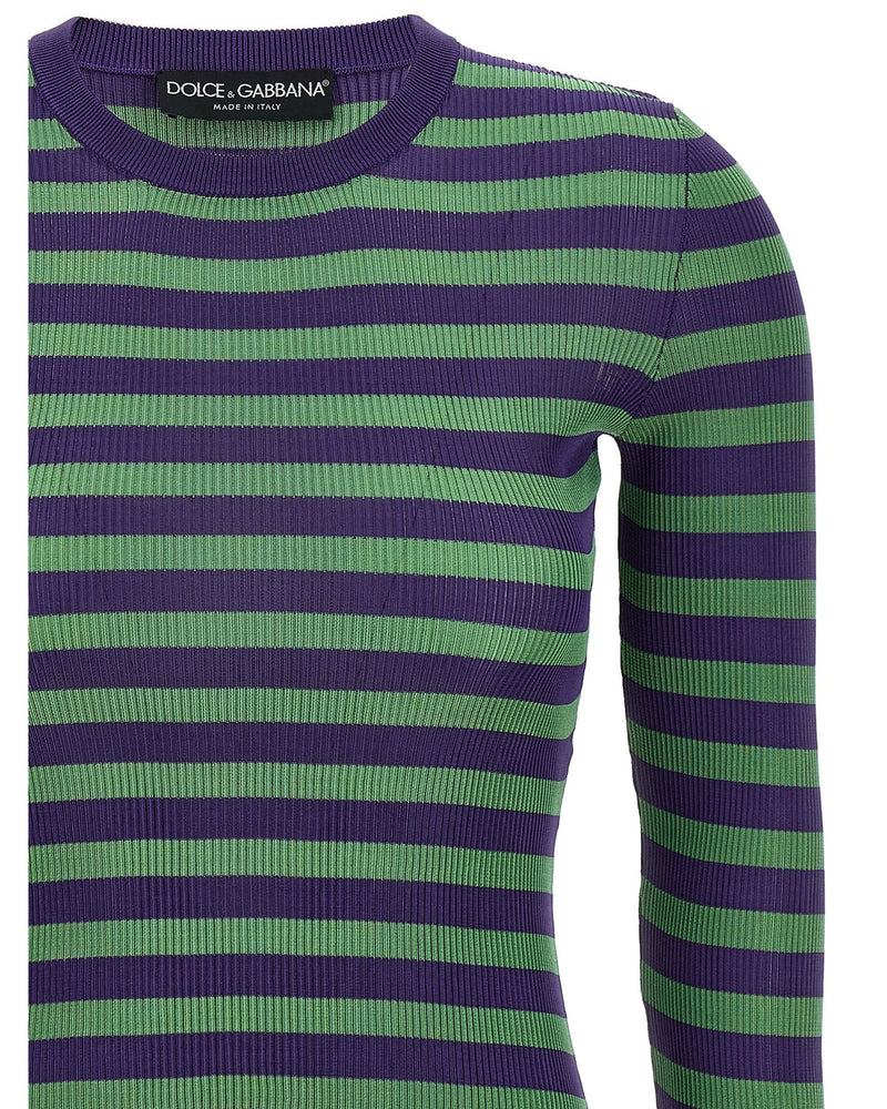 Dolce & Gabbana Striped Viscose Sweater Glam Steals