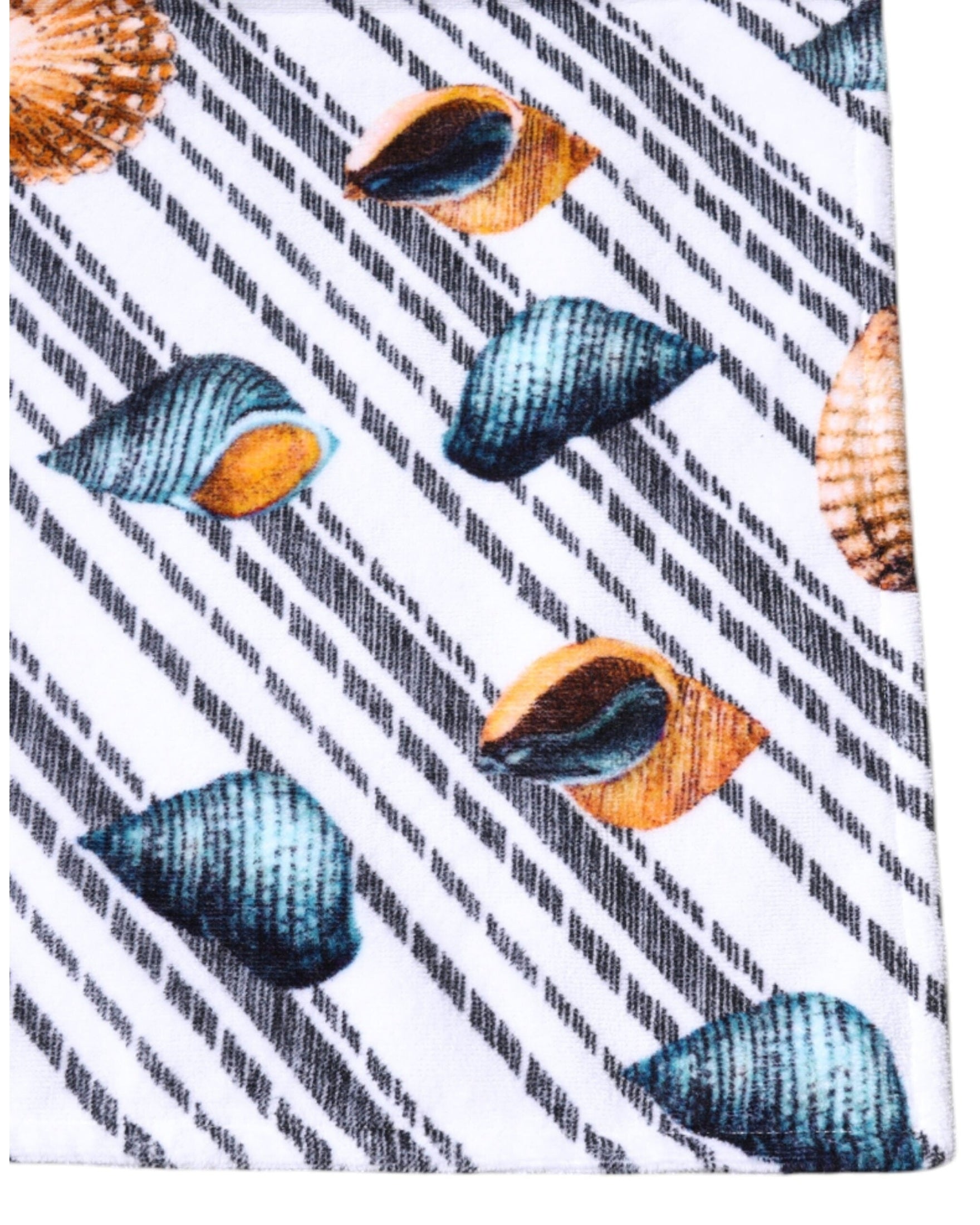 Dolce & Gabbana Stripes Seashells Beach Multicolor Towel Glam Steals
