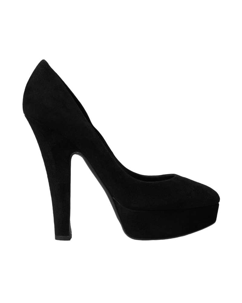 Dolce & Black Gabbana Suede Heeled Pumps Sophistication Glam Steals