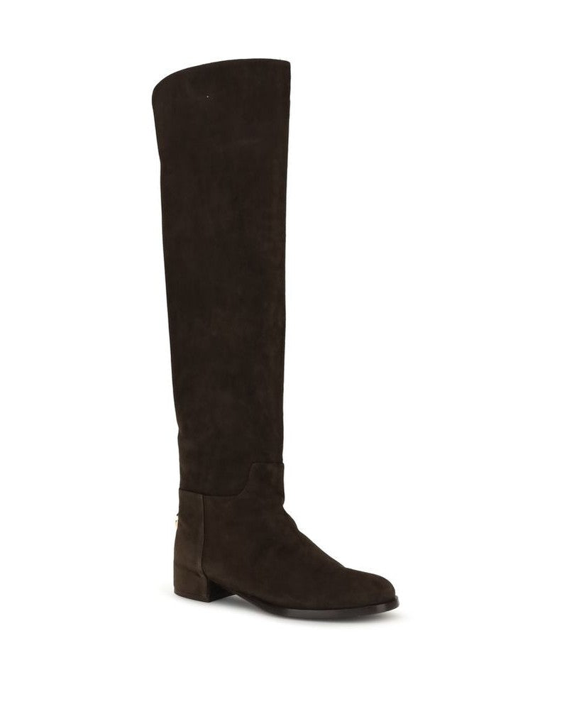 Dolce & Gabbana Suede High Boots Glam Steals