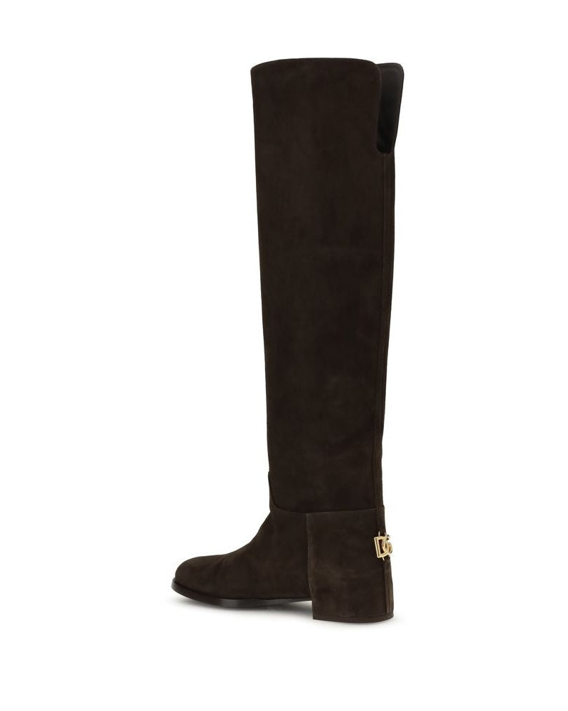 Dolce & Gabbana Suede High Boots Glam Steals