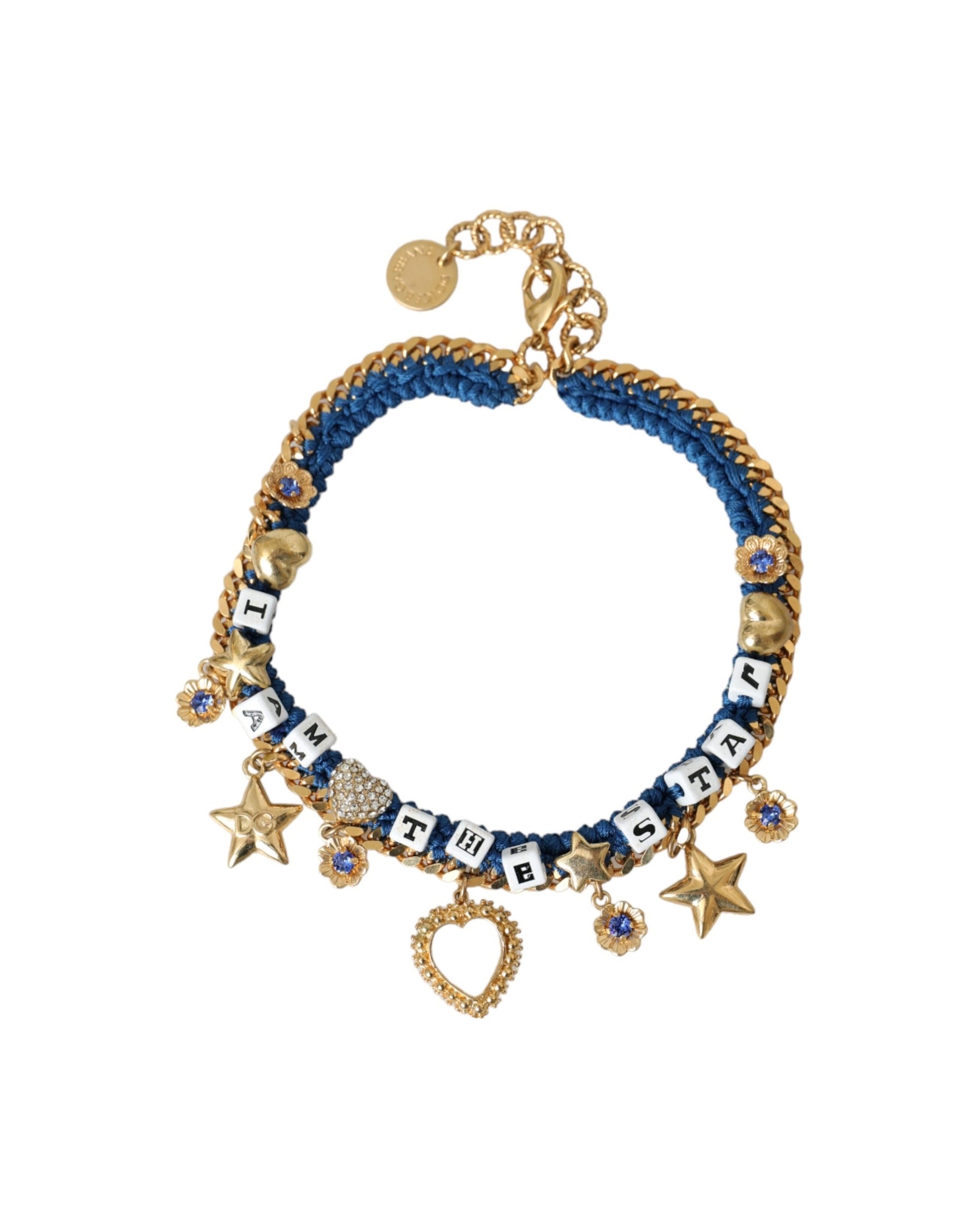 Dolce & Gabbana Tone Brass Chain Iam The Star Gold Bracelet Glam Steals