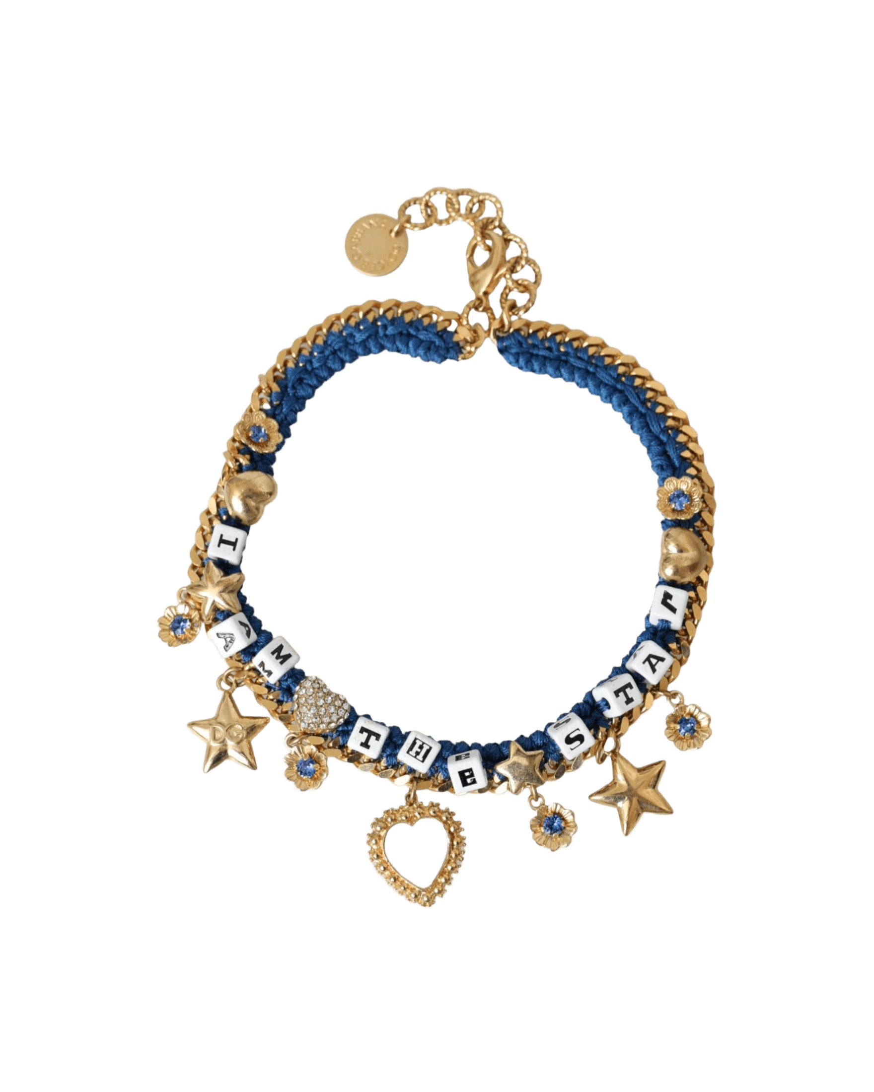 Dolce & Gabbana Tone Brass Chain Iam The Star Gold Bracelet Glam Steals