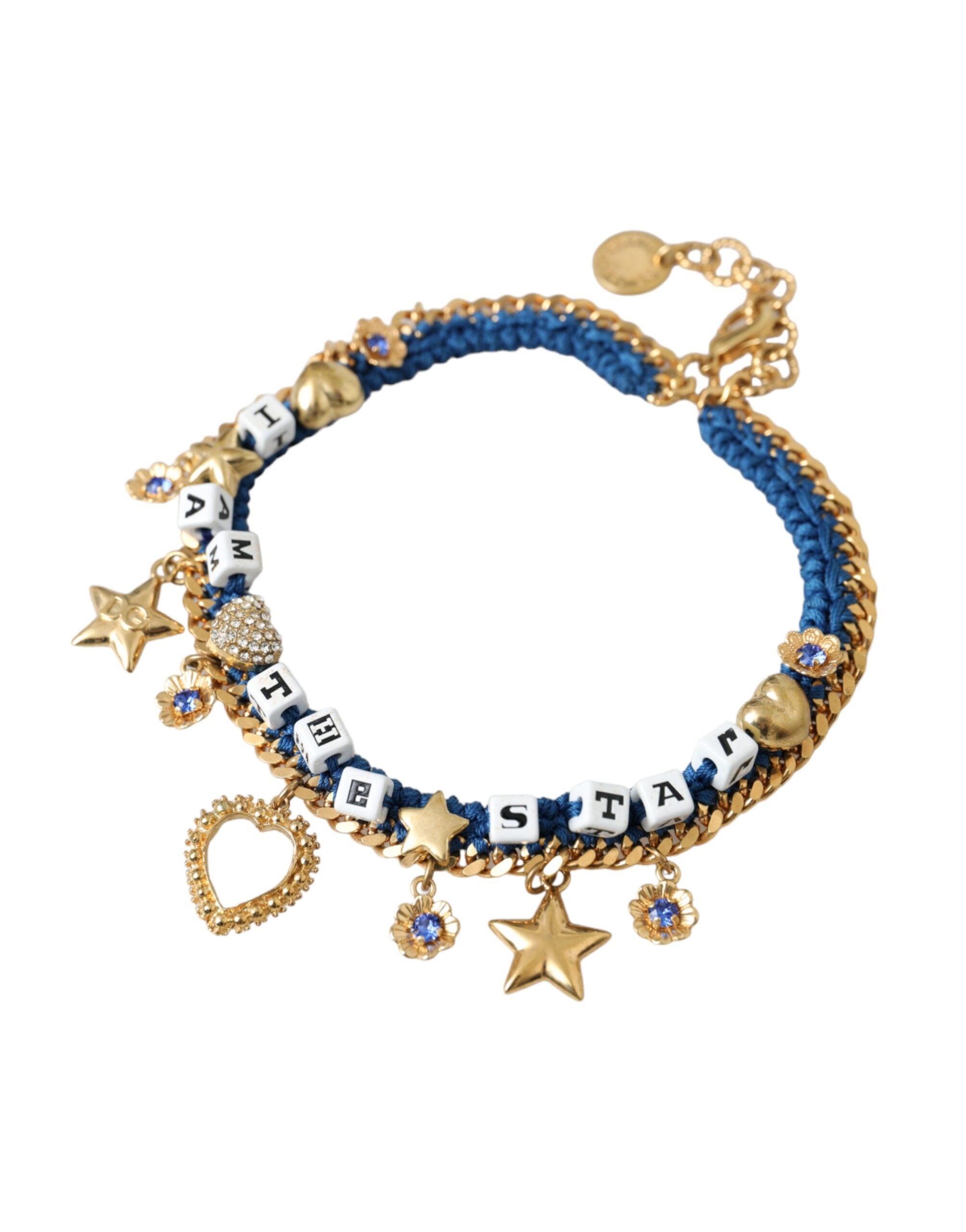 Dolce & Gabbana Tone Brass Chain Iam The Star Gold Bracelet Glam Steals