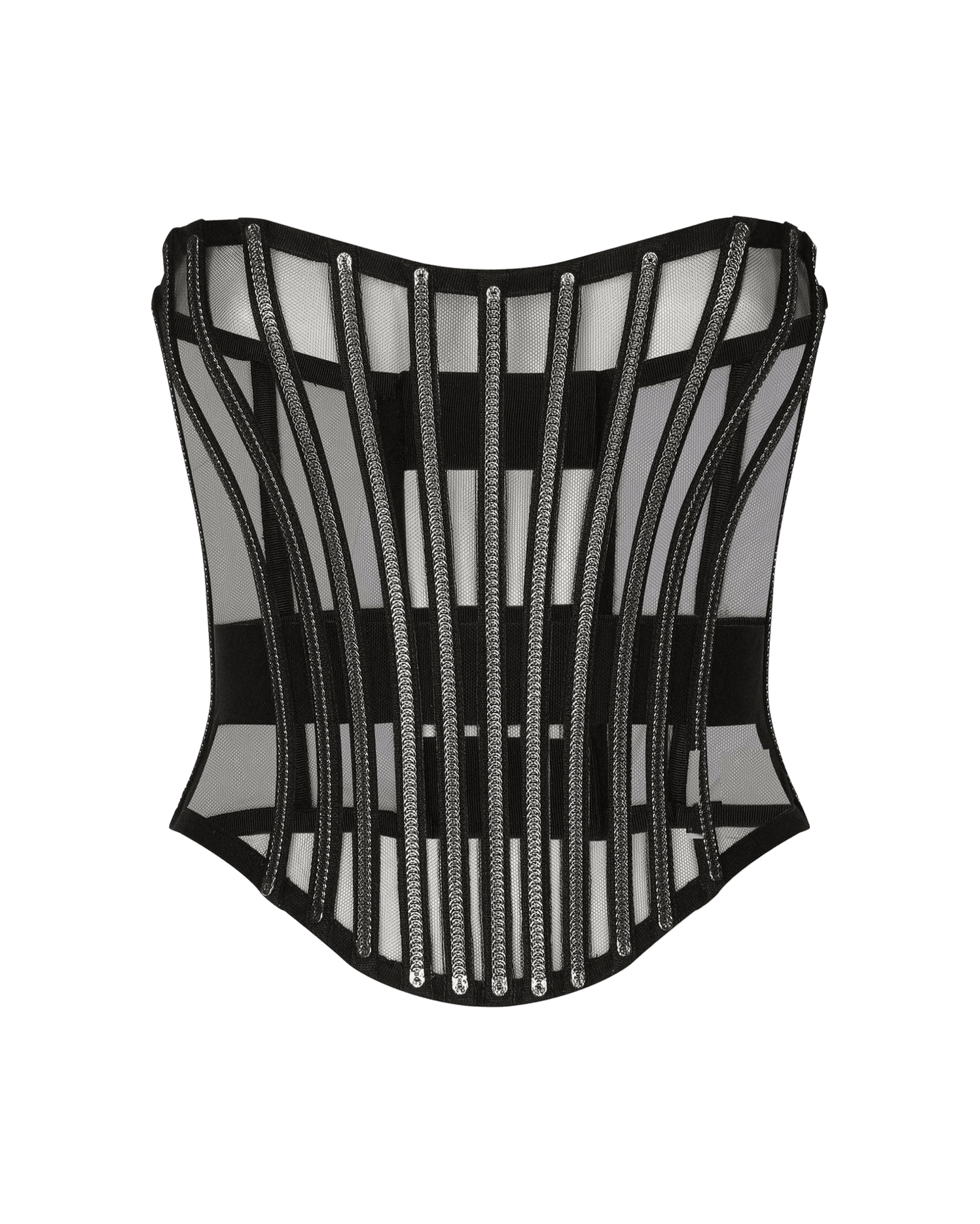 Dolce & Gabbana Tulle Corset Belt With Boning