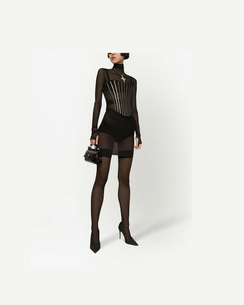 Dolce & Gabbana Tulle Corset Belt with Boning Glam Steals