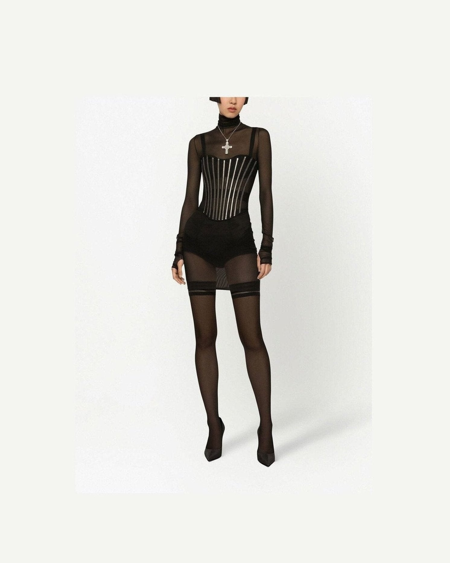 Dolce & Gabbana Tulle Corset Belt with Boning Glam Steals