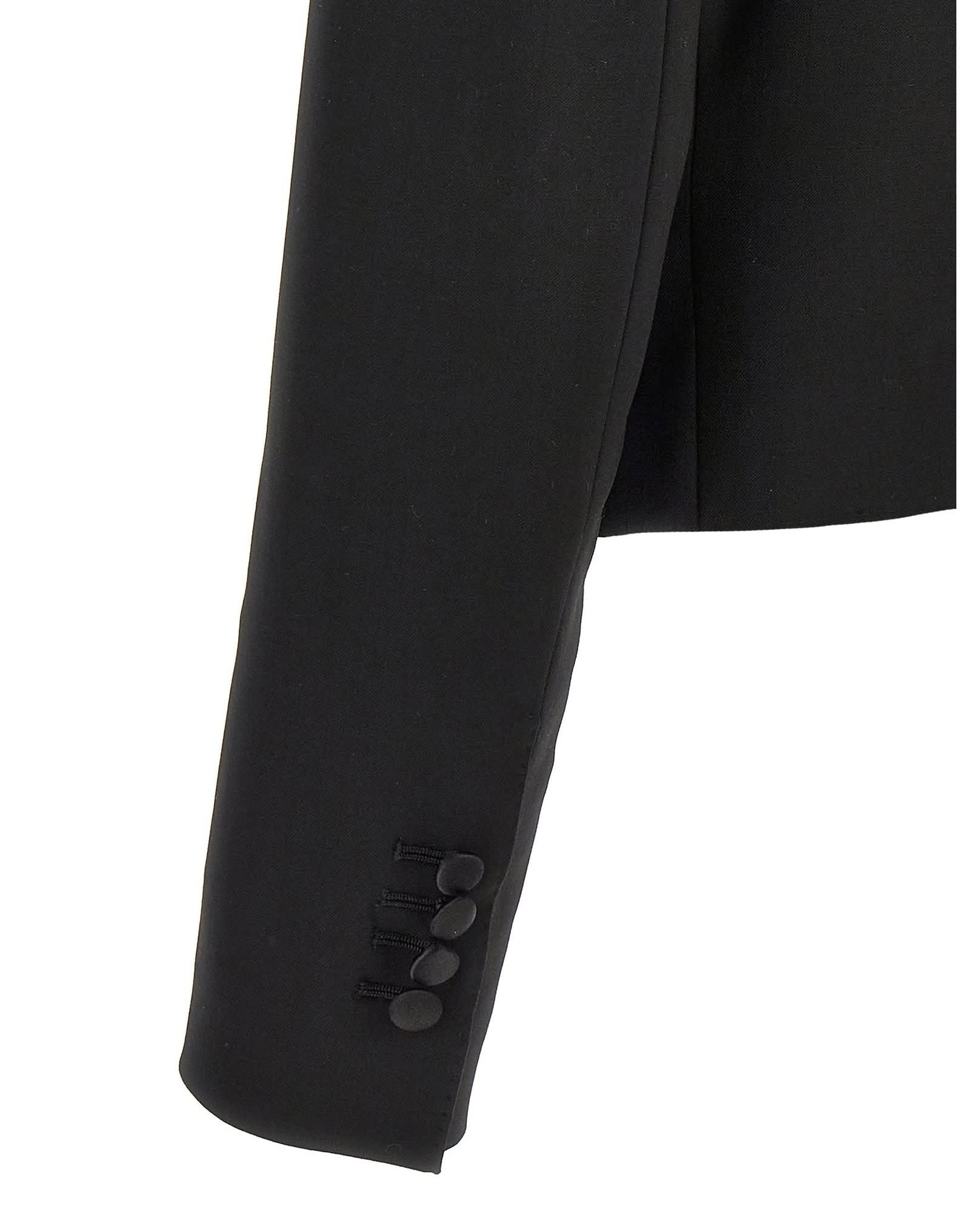 Dolce & Gabbana Tuxedo Crop Blazer Glam Steals